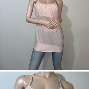 Lot of Two (2) bundle Lululemon No Limits yoga tanks pink and turquoise size 6